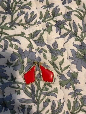 Kendra Scott Red Gold Drop Earrings